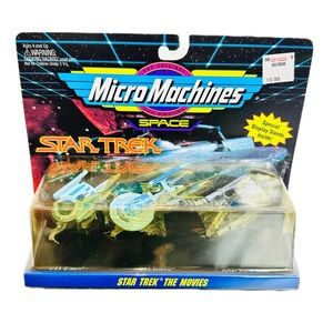 Micro Machines Star Trek The Movies USS GRISSOM USS EXCELSIOR VULCAN SHTL SURAK